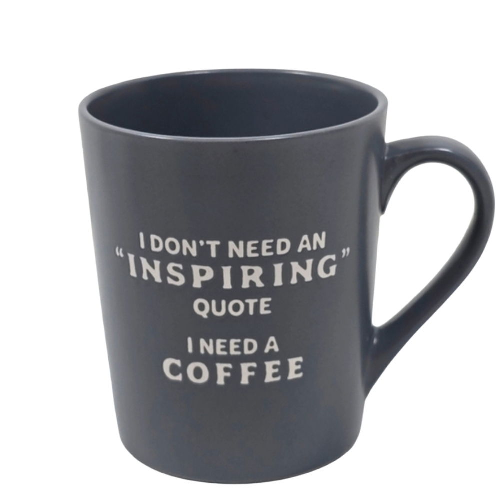 Cracker Barrel Funny Coffee Mug “I Need Coffee” Gray NWT